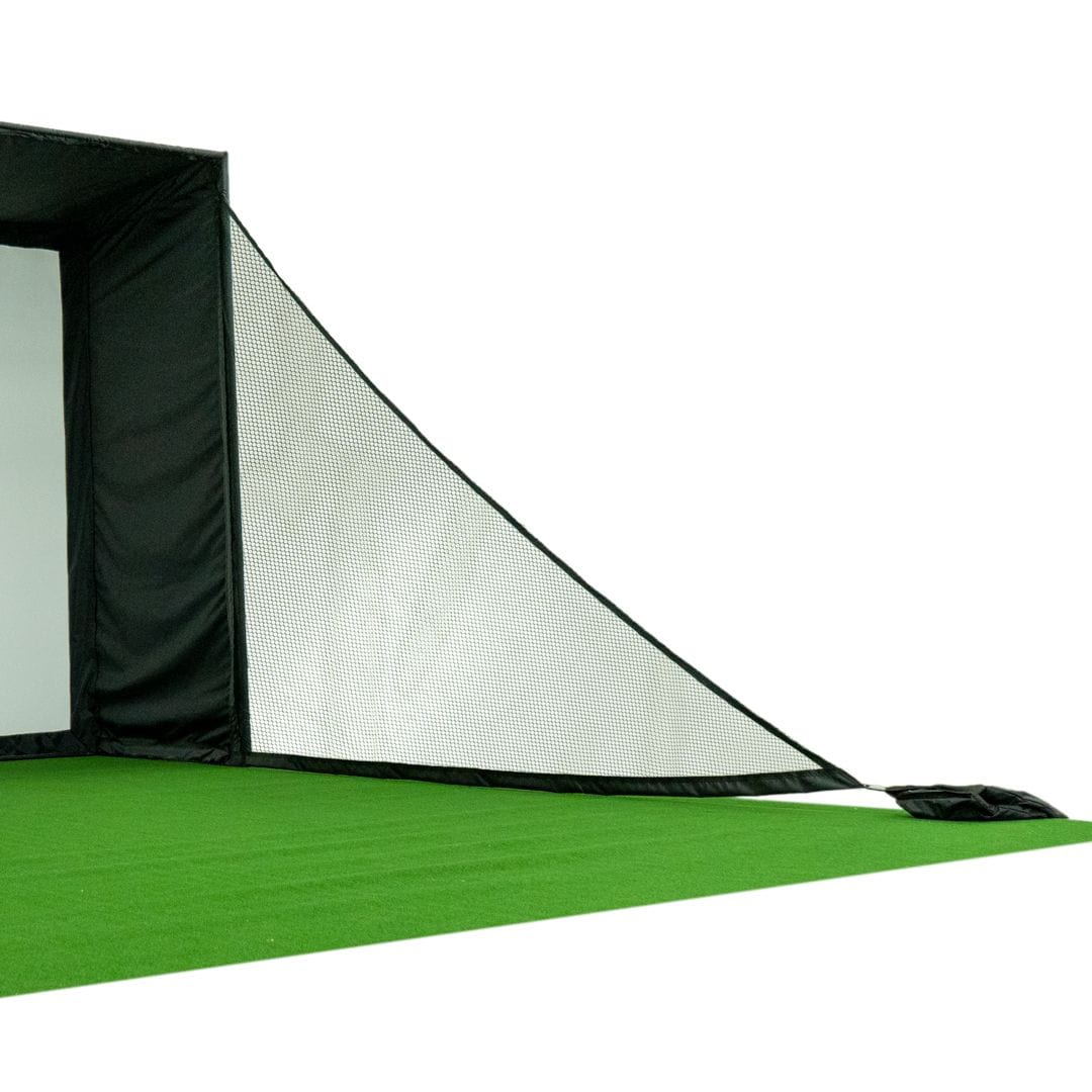 Net Wall Extensions for Golf Simulator Enclosure