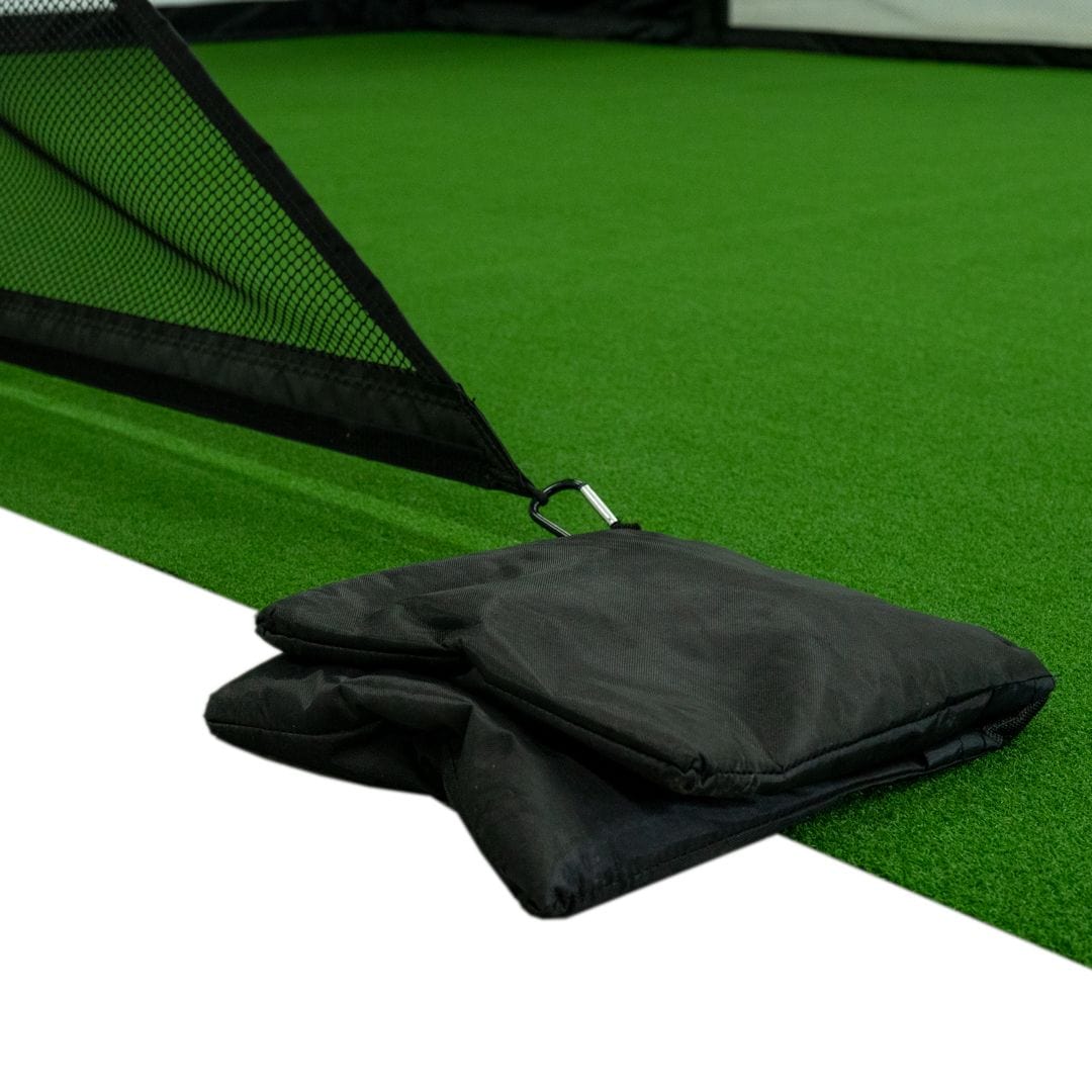 Net Wall Extensions for Golf Simulator Enclosure